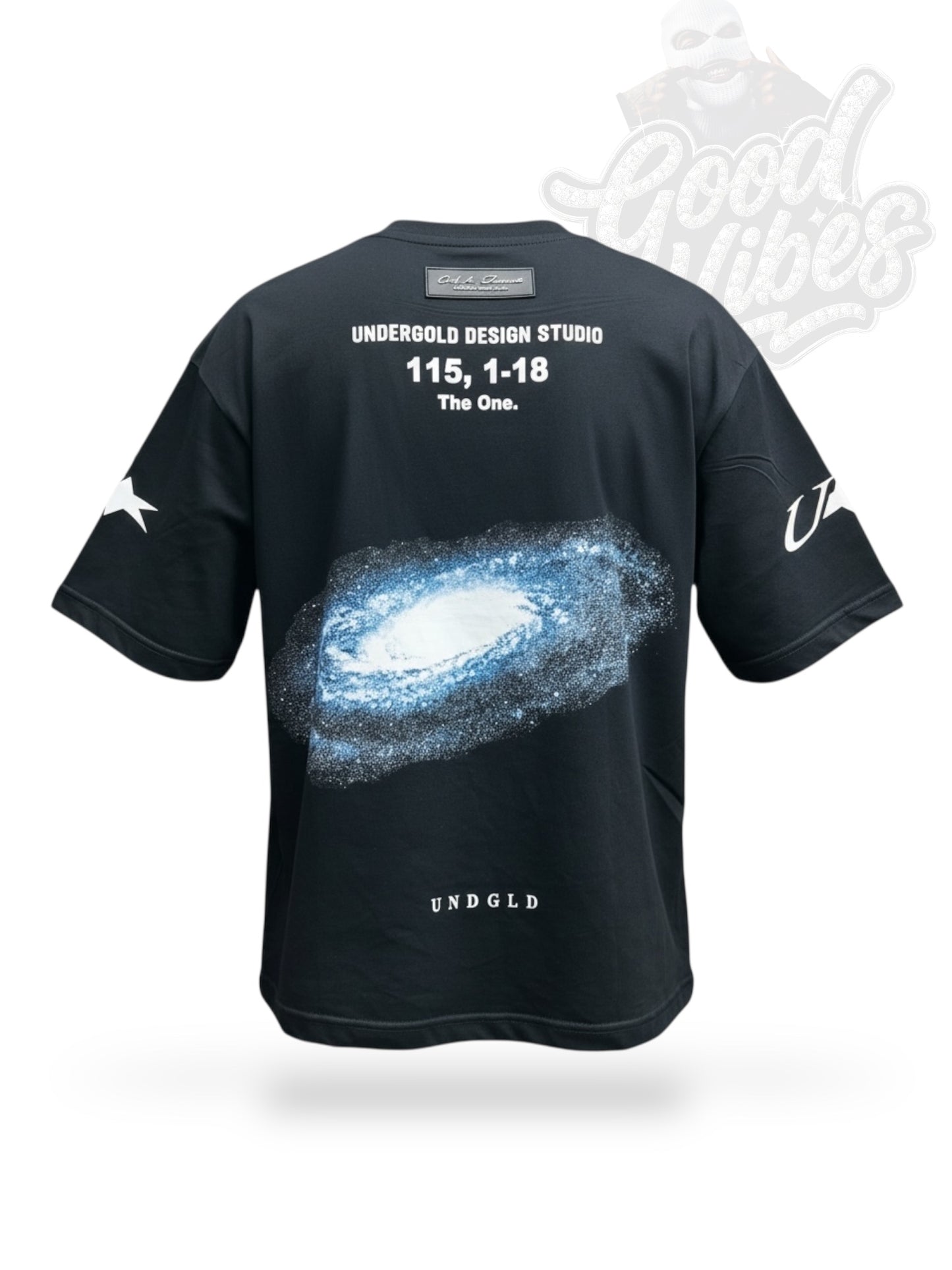 CAMISETA UNDERGOLD EN PIEDRERIA CUELLO REDONDO.