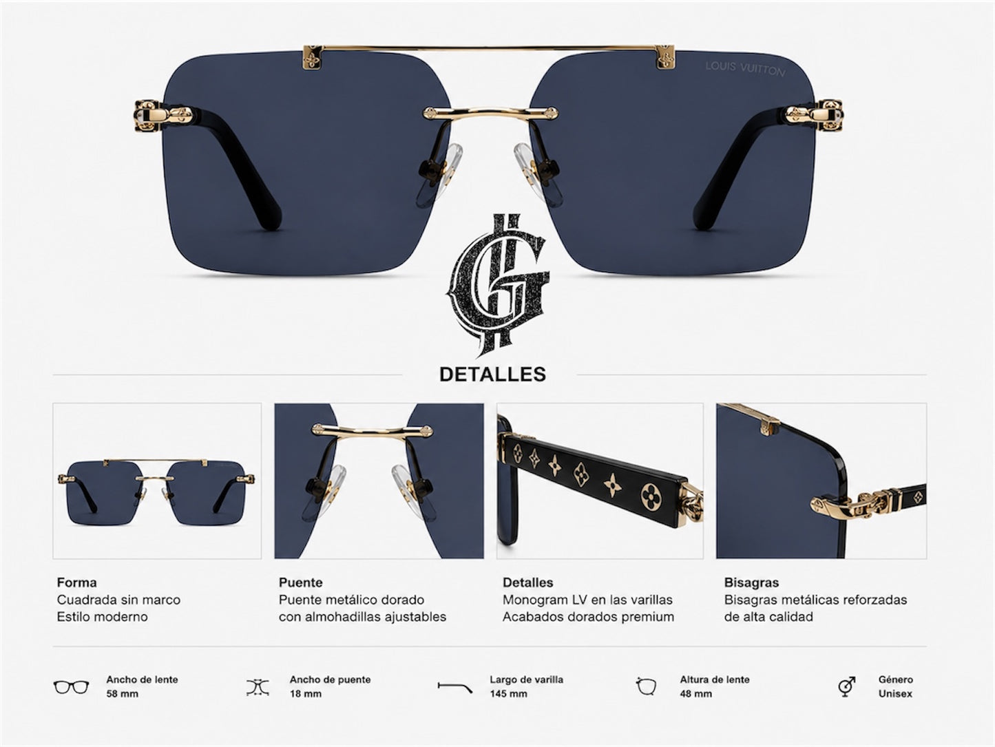 LENTES DE LUJO LOUIS VUITTON.