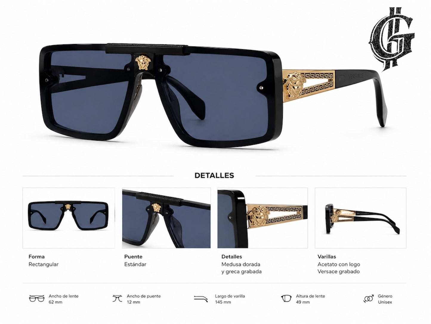 LENTES DE LUJO VERSACE.