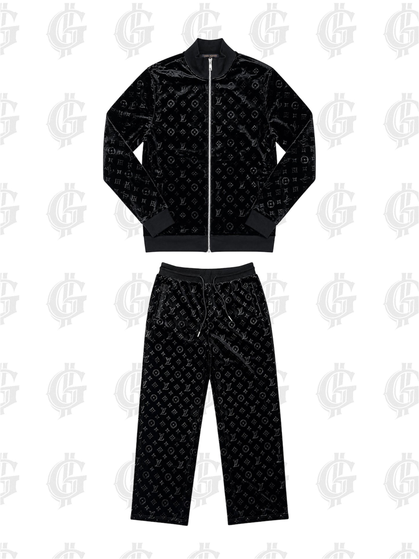 CONJUNTO LOUIS VUITTON EN TERCIOPELO - EDICIÓN EXCLUSIVA.