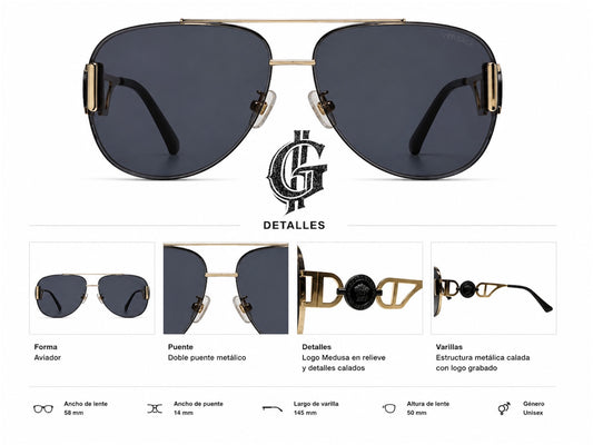 LENTES DE LUJO VERSACE EXCLUSIVE.