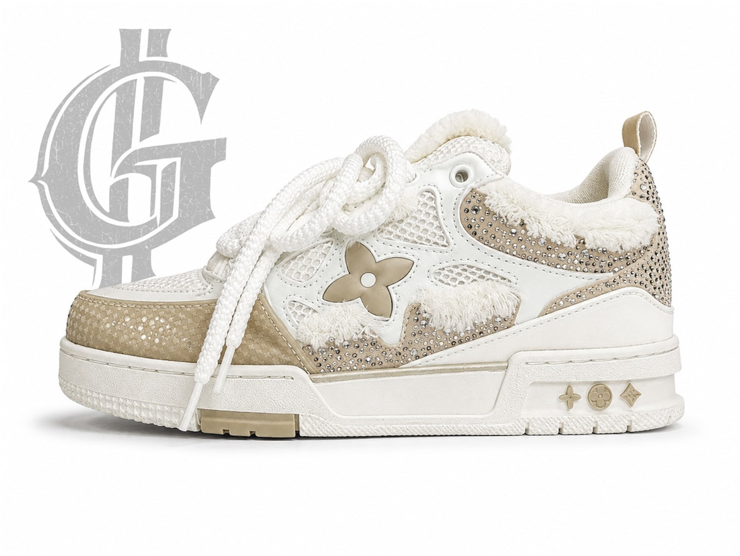 TENIS LV SKATE SWAROVSKI.