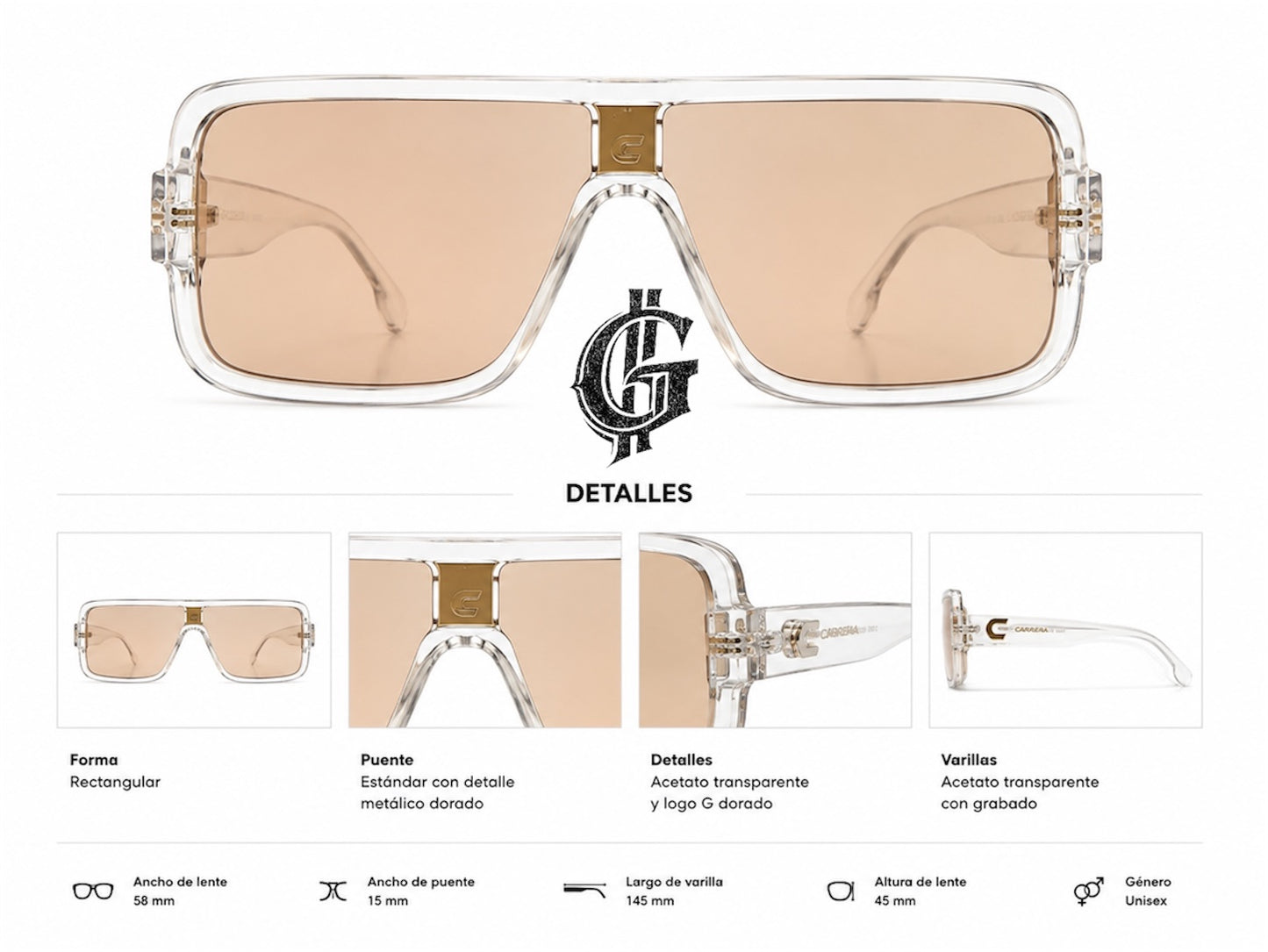 LENTES DE LUJO CARRERA EXCLUSIVE.