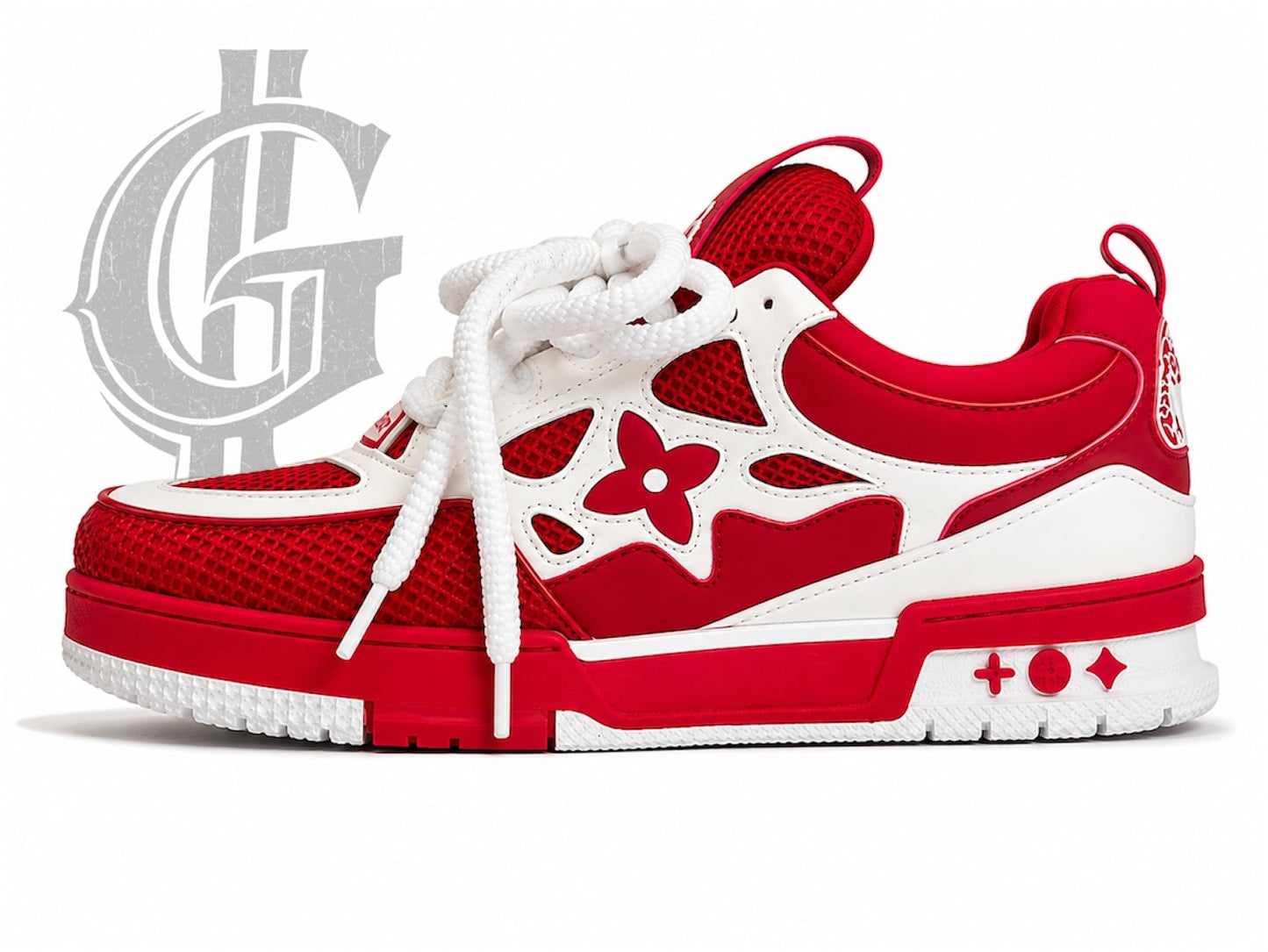 TENIS LV SKATE ROJOS.