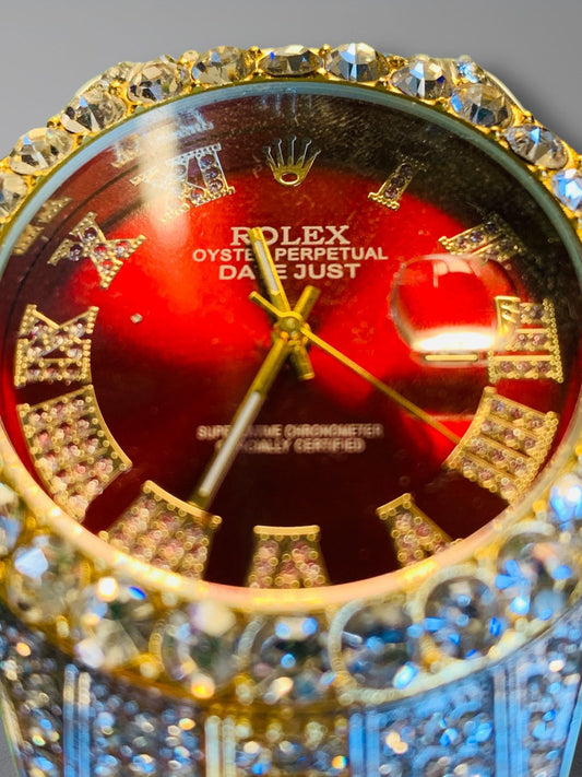 RELOJ CUBANO ROLEX ENDIAMANTADO.