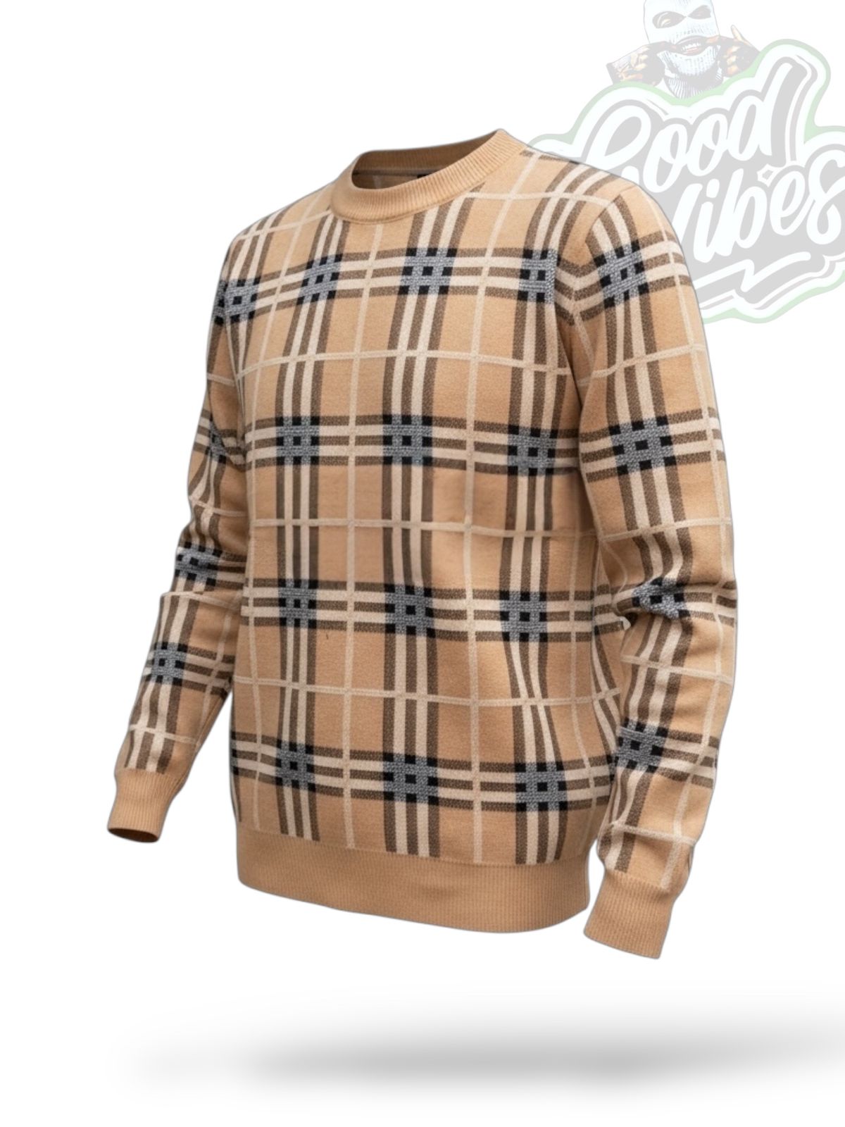 BUZO BURBERRY TEJIDO BEIGE.