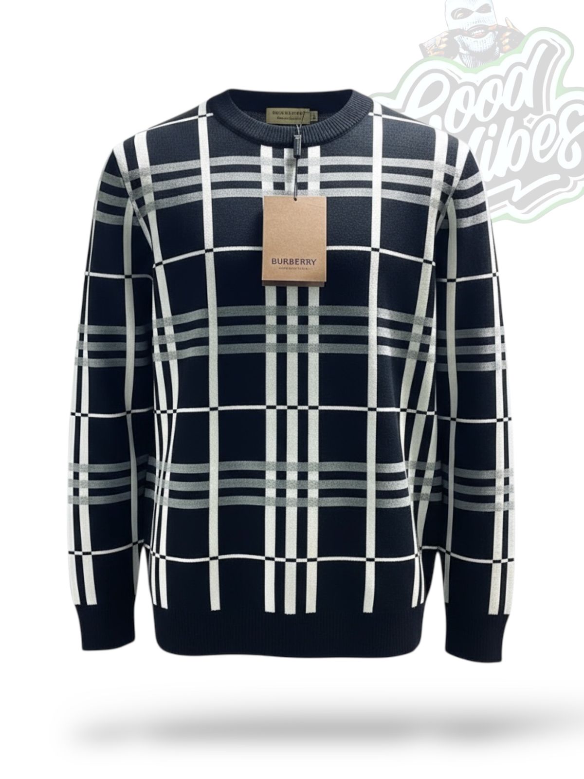 BUZO TEJIDO BURBERRY NEGRO.