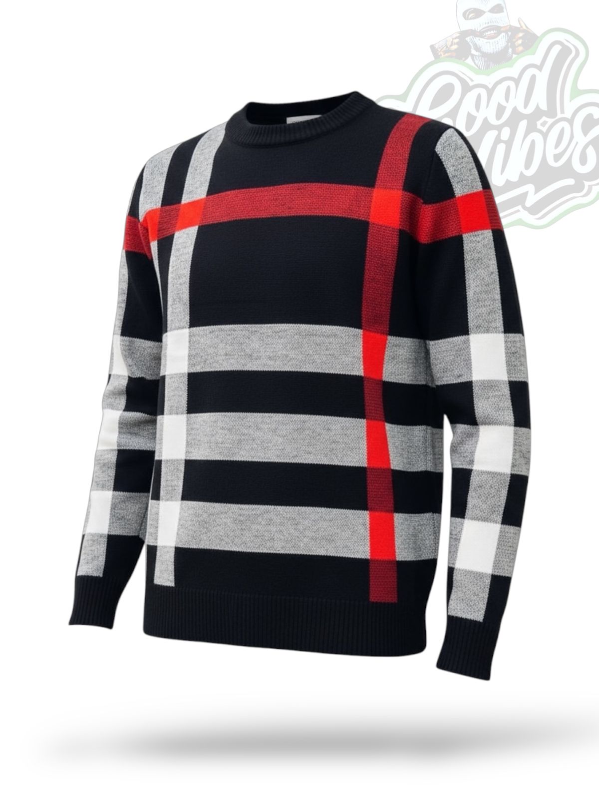 BUZO TEJIDO BURBERRY NEGRO/ROJO