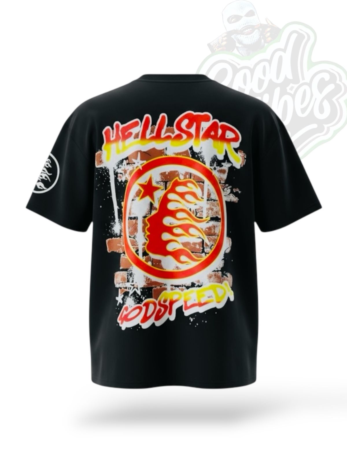 CAMISETA HELLSTAR OVERSIZE CUELLO REDONDO.