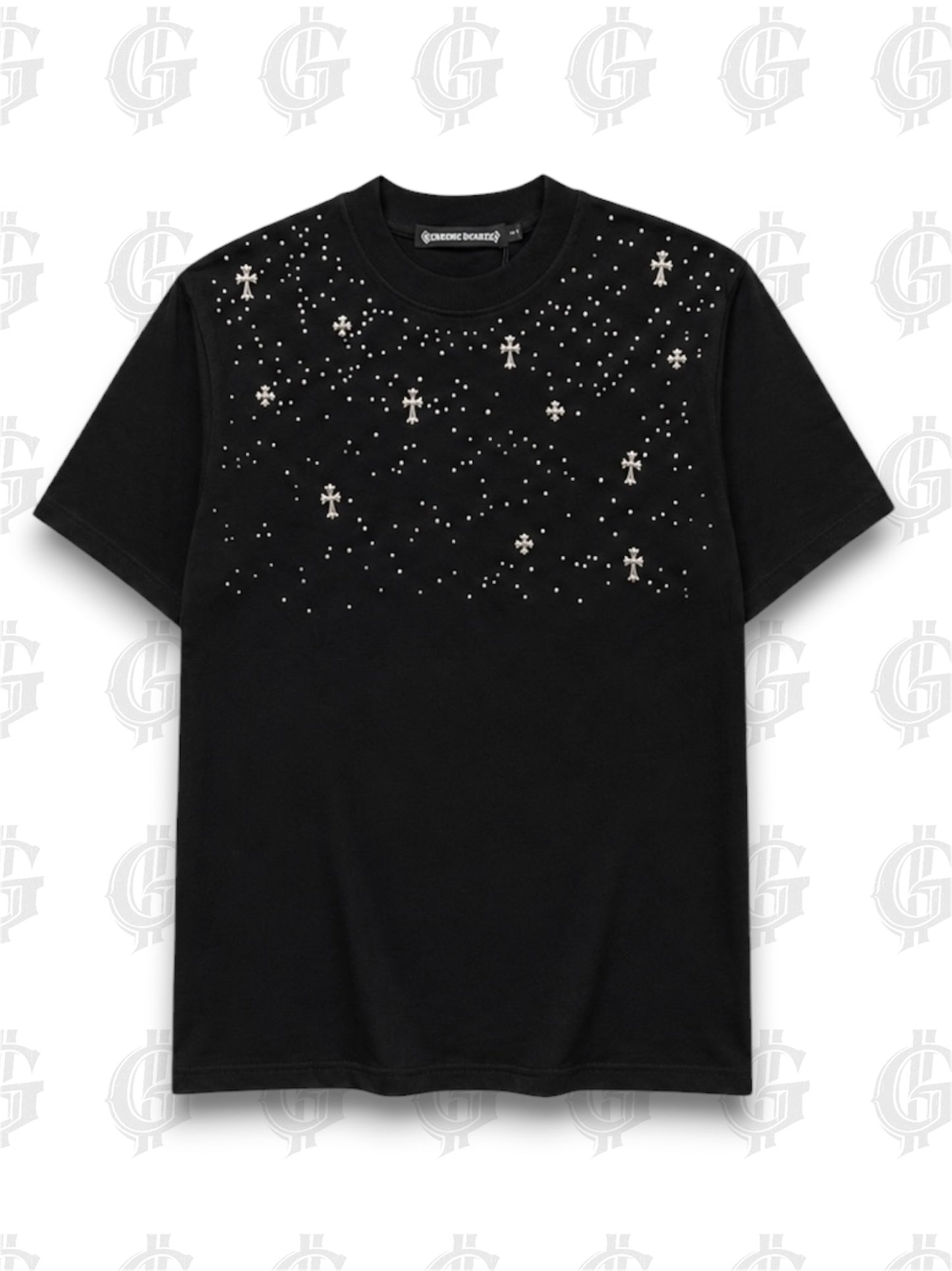 CAMISETA CHROME HEART CUELLO REDONDO.