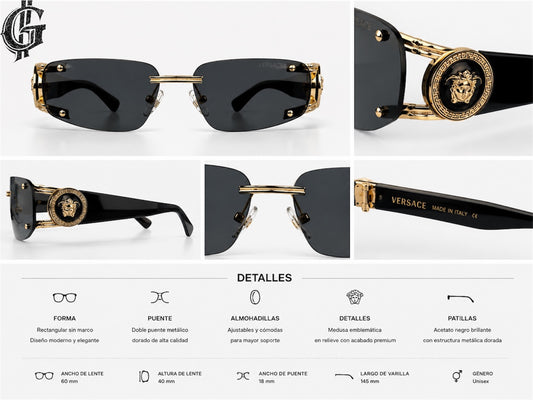 LENTES DE LUJO VERSACE MONEDA.