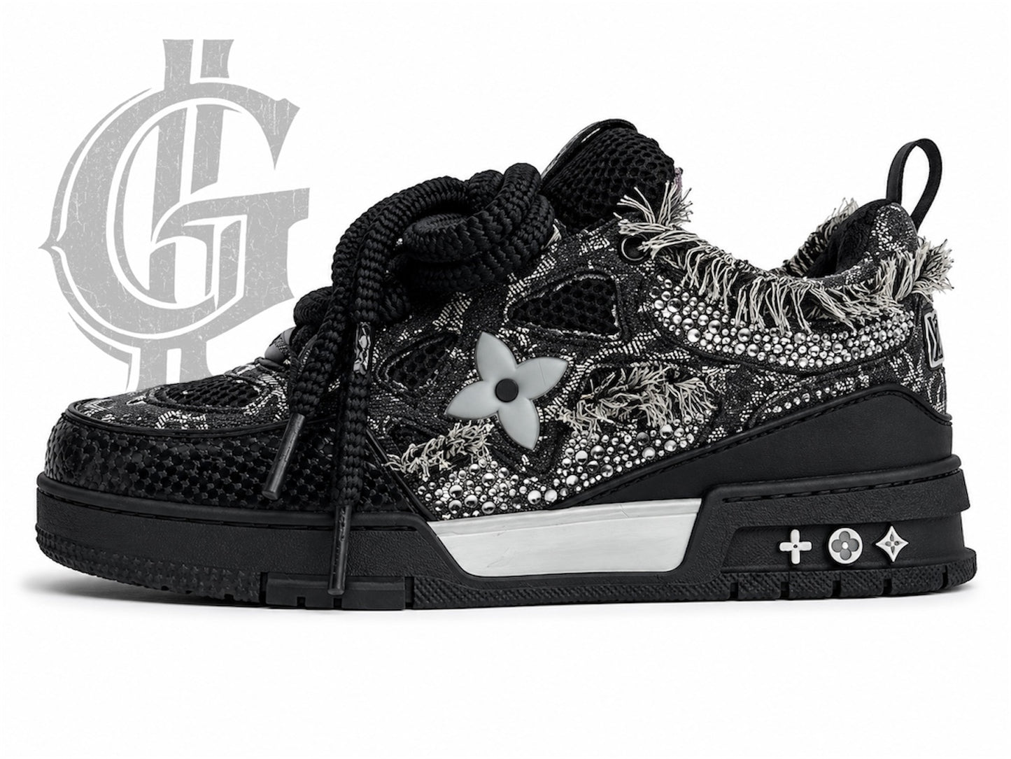 TENIS LV SKATE SWAROVSKI.