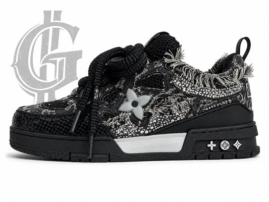 TENIS LV SKATE SWAROVSKI.
