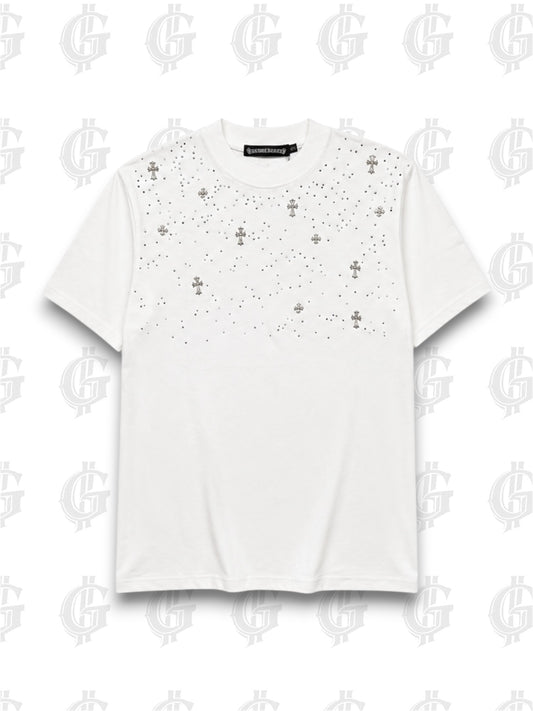 CAMISETA CHROME HEART CUELLO REDONDO.