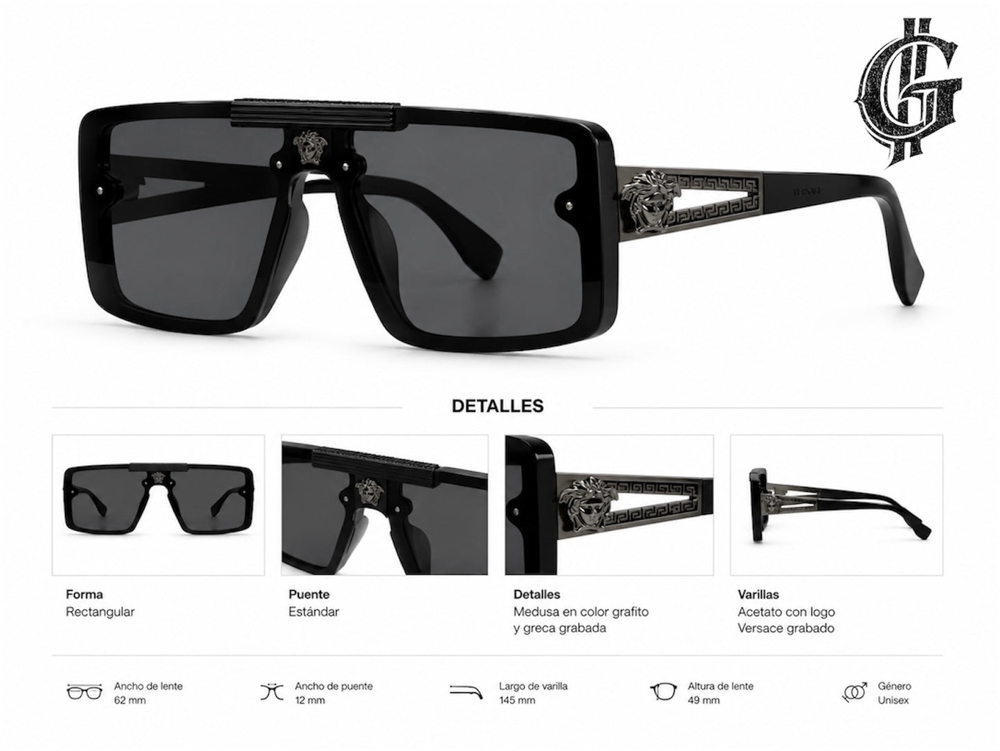 LENTES DE LUJO VERSACE.