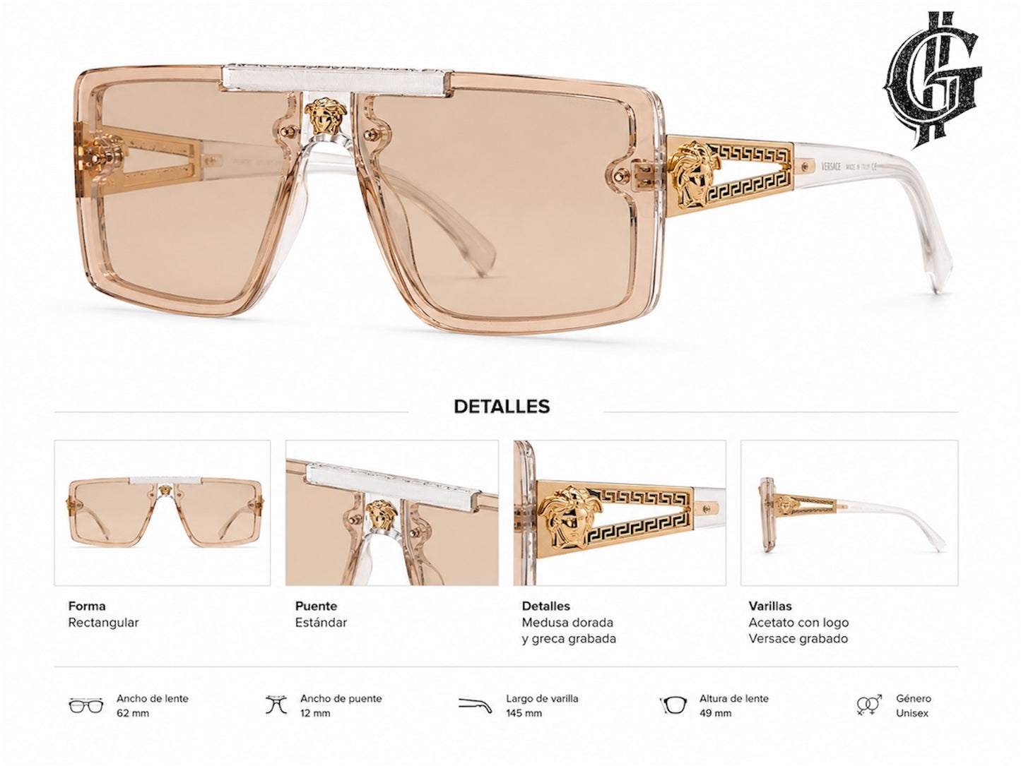 LENTES DE LUJO VERSACE.