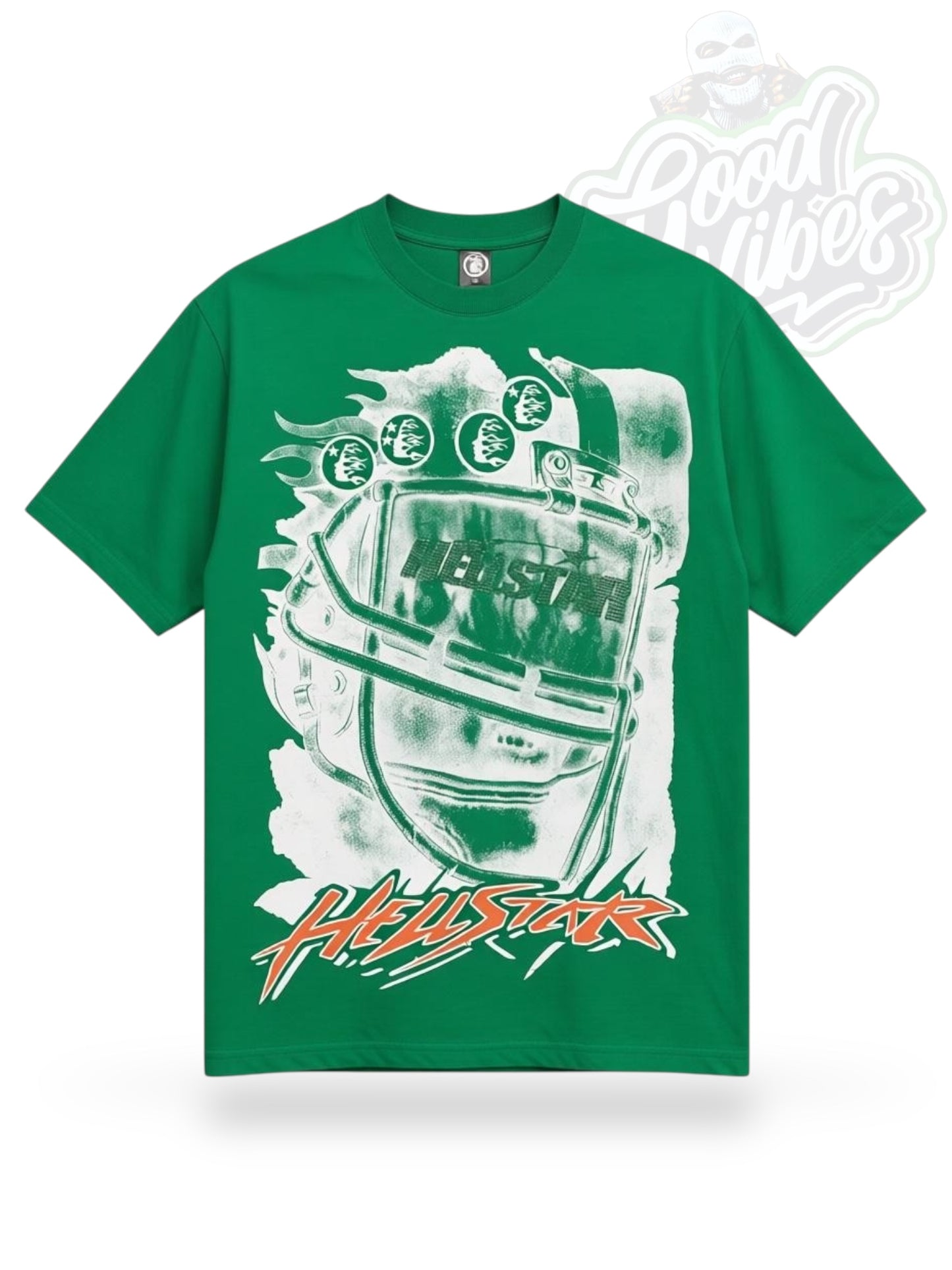 CAMISETA HELLSTAR EN PIEDRERIA CUELLO REDONDO.