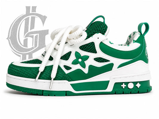 TENIS LV SKATE VERDES CON BLANCO