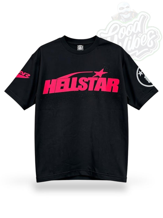 CAMISETA HELLSTAR EN PIEDRERIA CUELLO REDONDO.