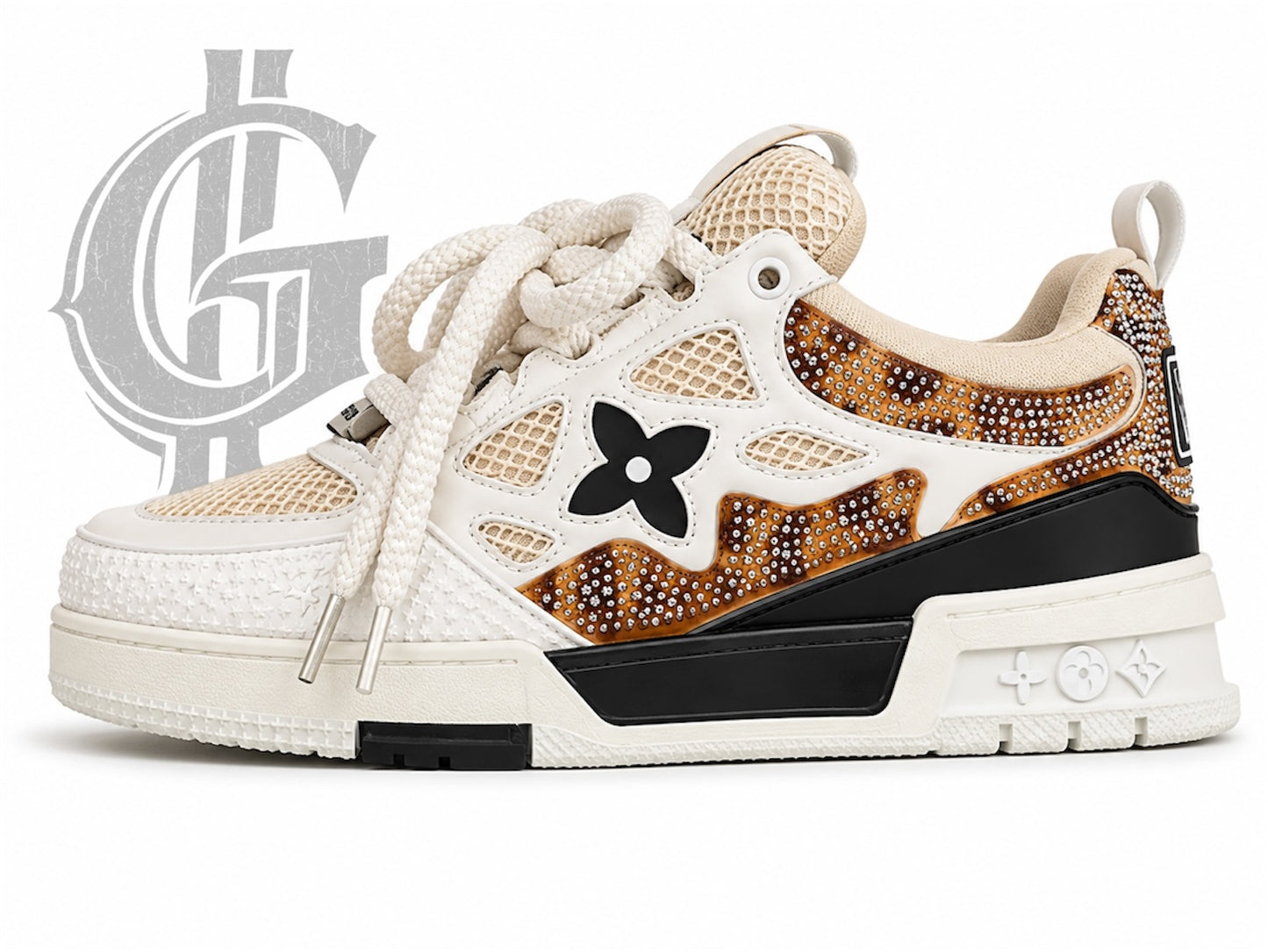 TENIS LV SKATE SWAROVSKI.