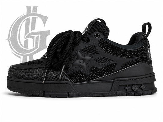TENIS LV SKATE SWAROVSKI.