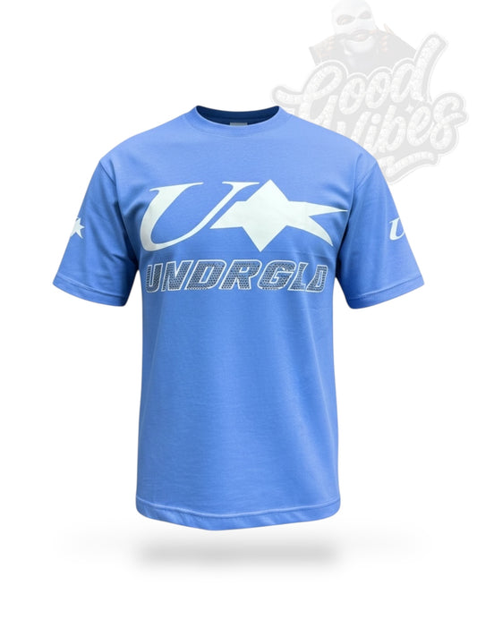 CAMISETA UNDERGOLD EN PIEDRERIA CUELLO REDONDO.