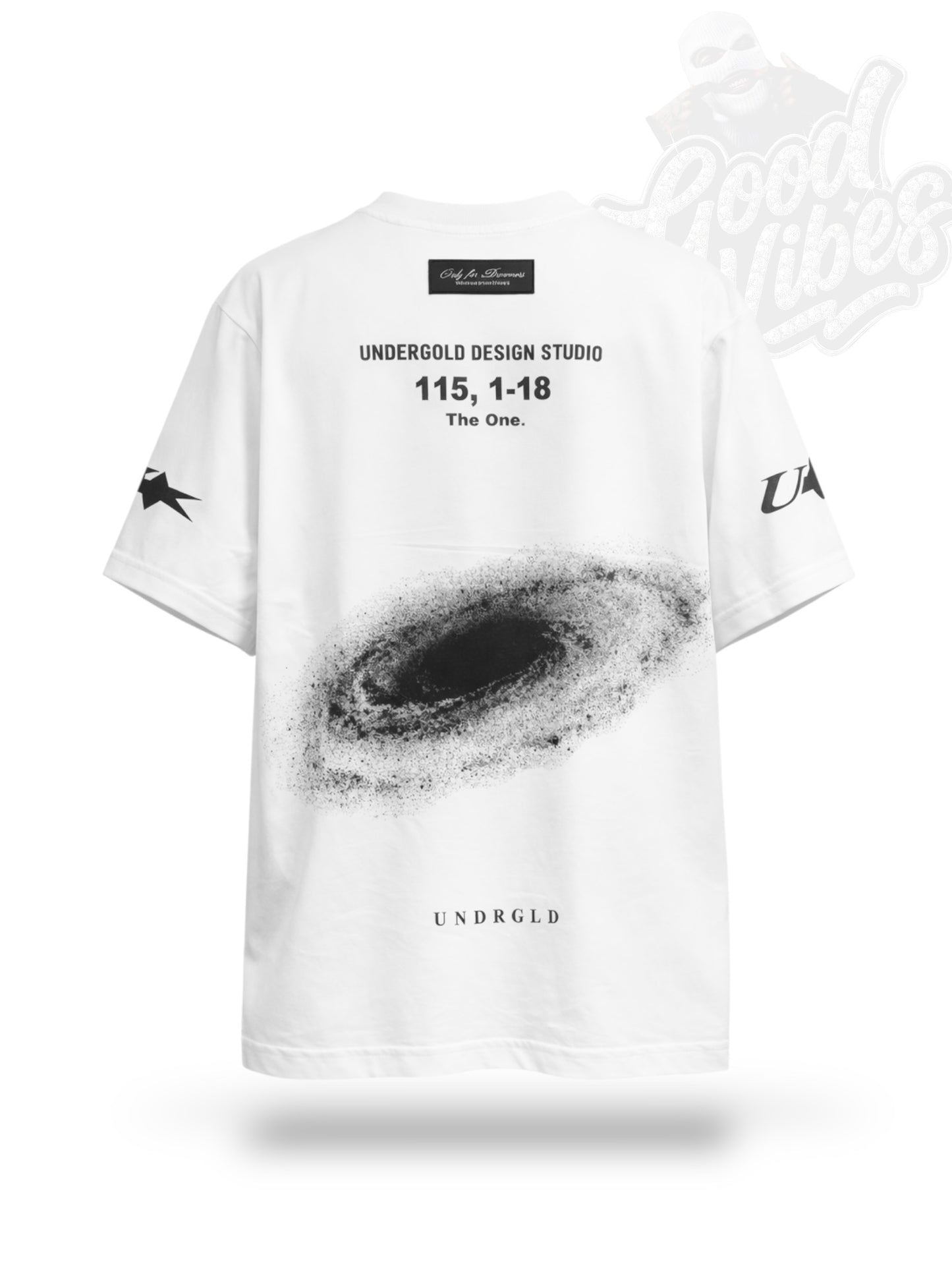 CAMISETA UNDERGOLD EN PIEDRERIA CUELLO REDONDO.