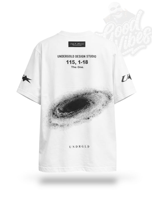 CAMISETA UNDERGOLD EN PIEDRERIA CUELLO REDONDO.