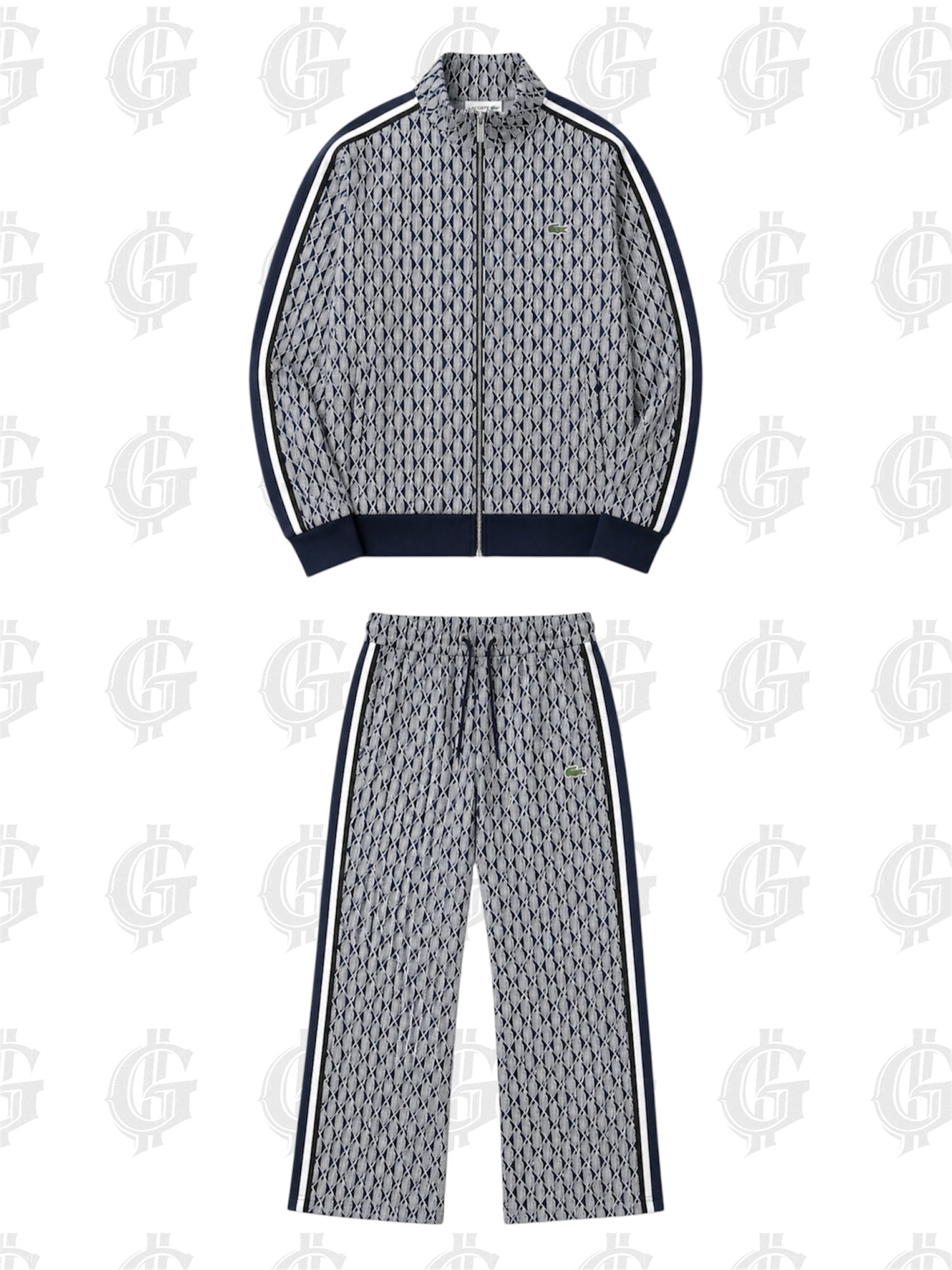 CONJUNTO LACOSTE EXCLUSIVE AZUL.