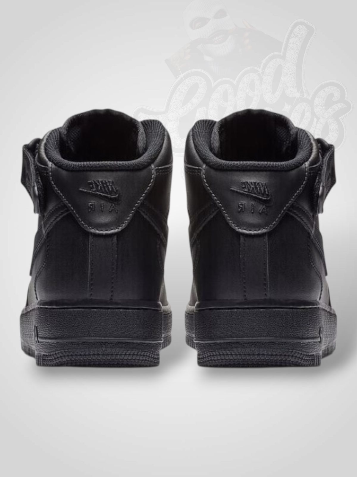 TENIS NIKE AIR FOR ONE CLASICC EN BOTA NEGRAS.