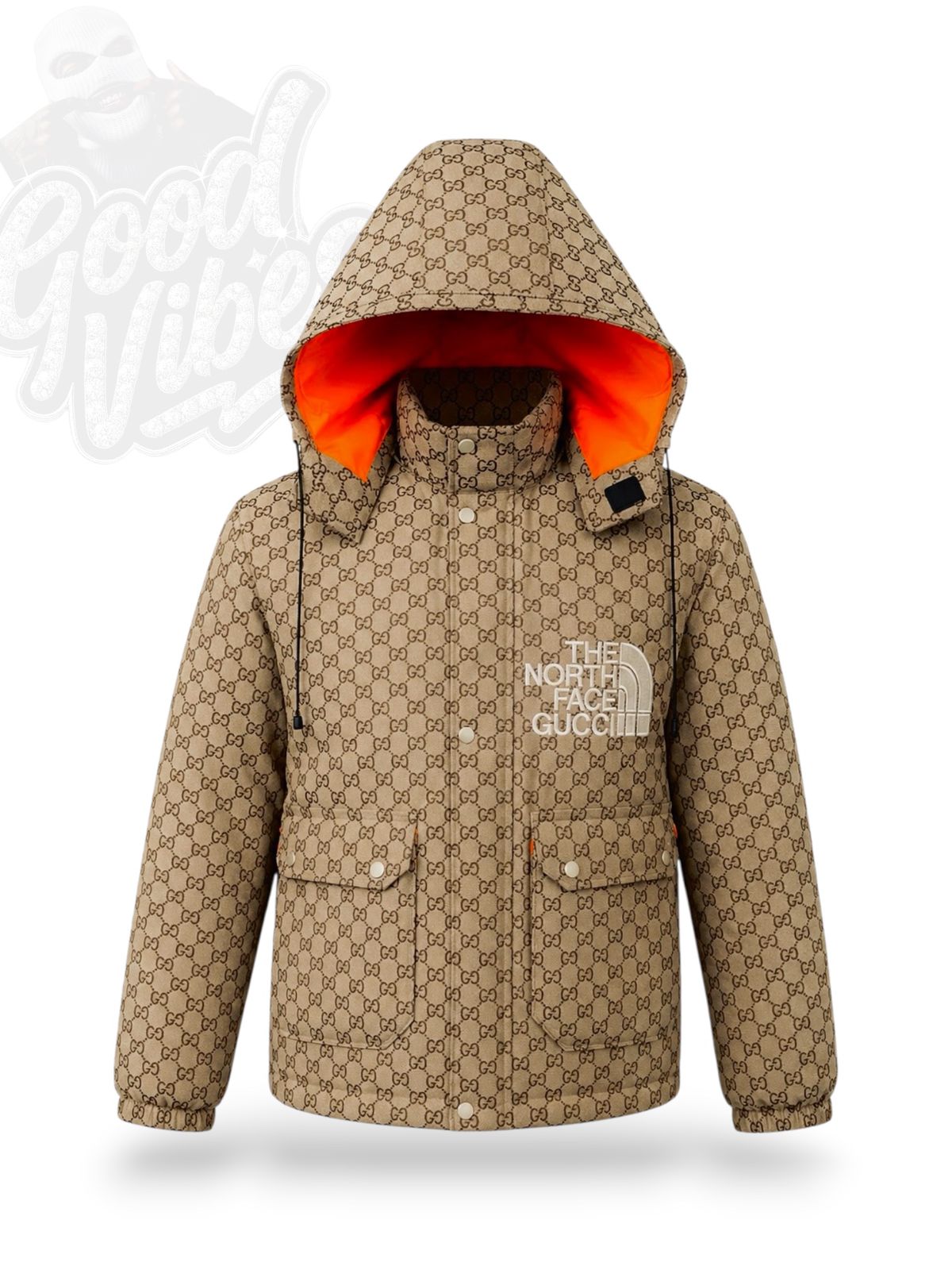 CHAQUETA GUCCI X NORTH FACE TIPO PUFFER.